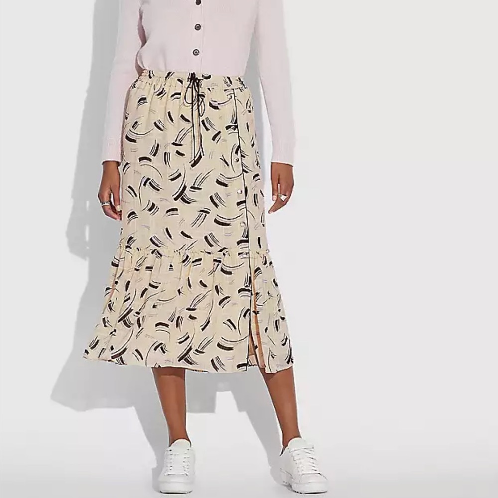 COACH Brushstroke Plaid Skirt - Picture 1 of 8
